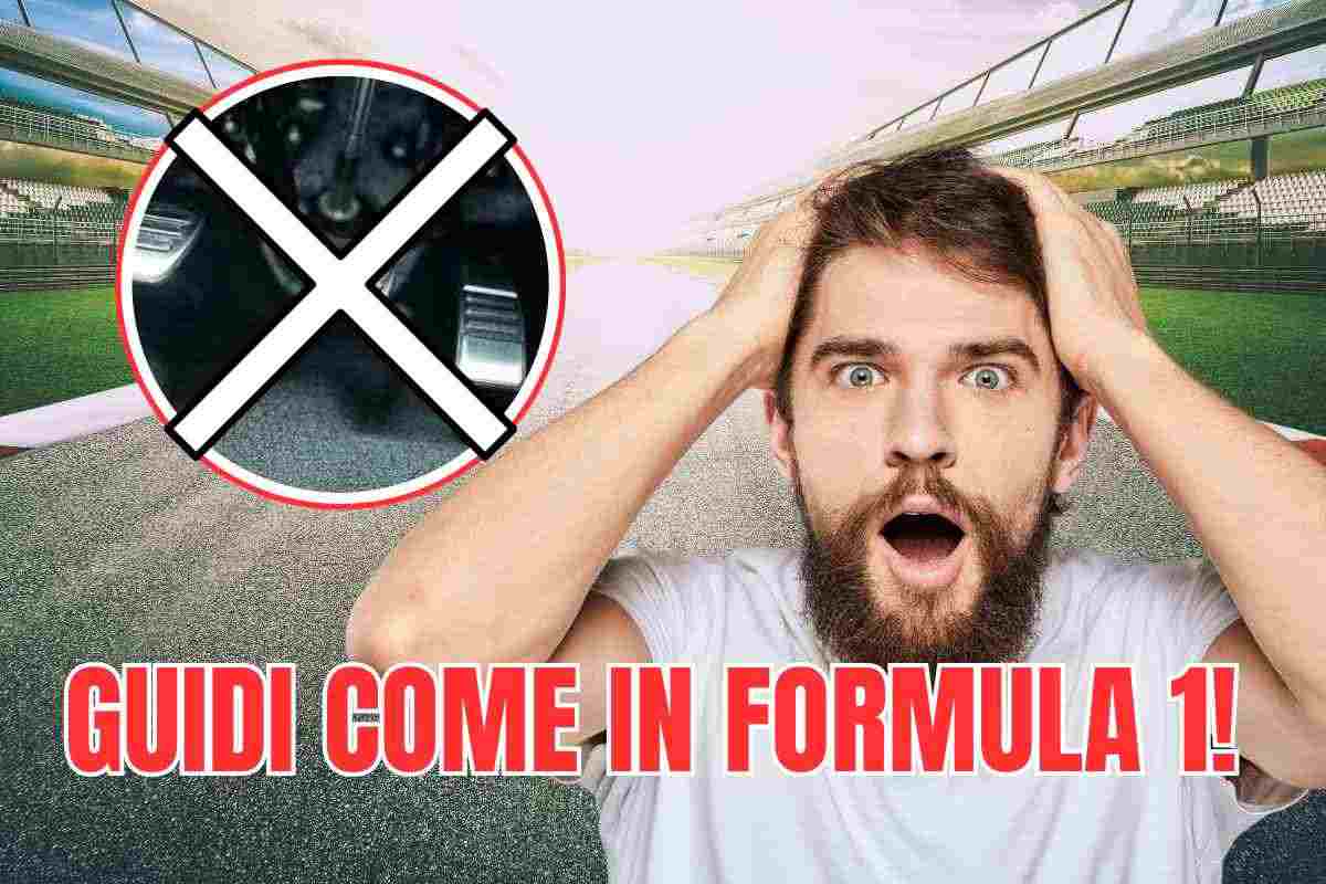 auto senza pedali guidi formula 1