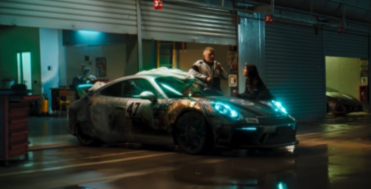Porsche 911 GT3 nel video di Irama