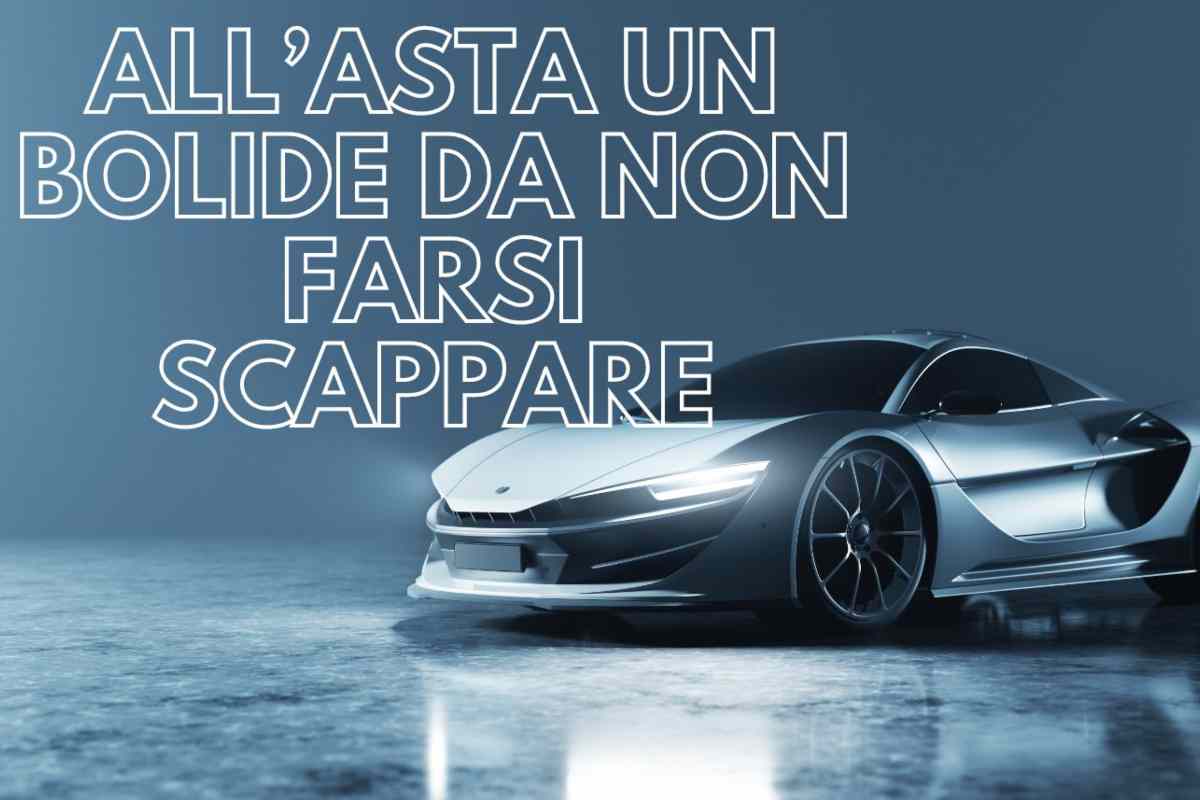 All'asta una rara supercar, dove si terrà la vendita