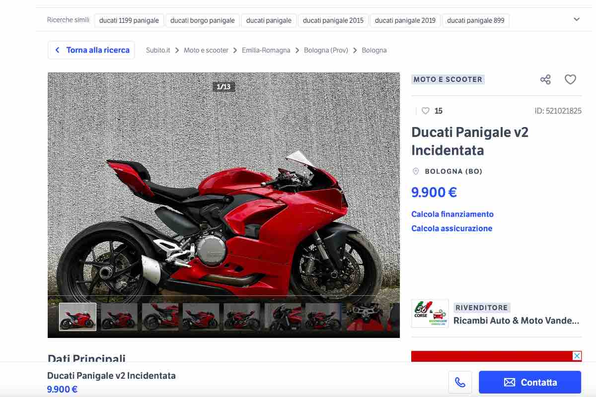 Ducati Panigale offerta