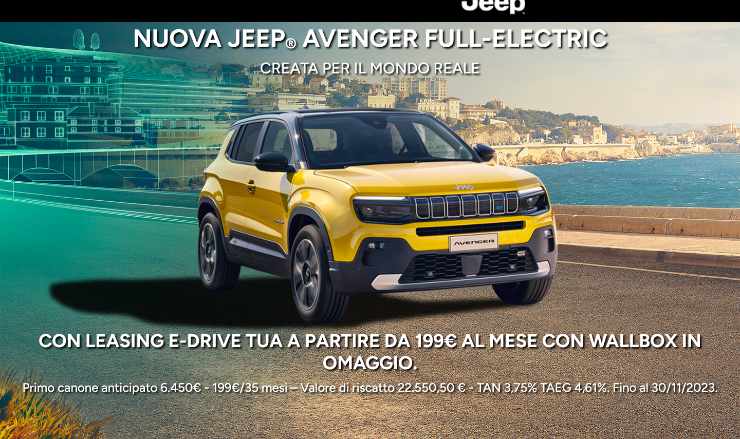 Jeep Avenger Promozione prezzo ottimo