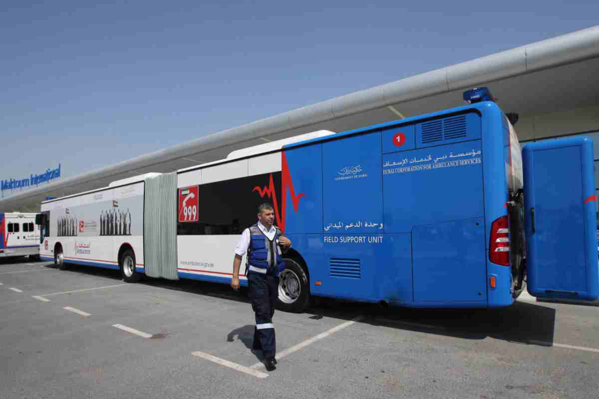La super ambulanza di Dubai, la più grande al mondo