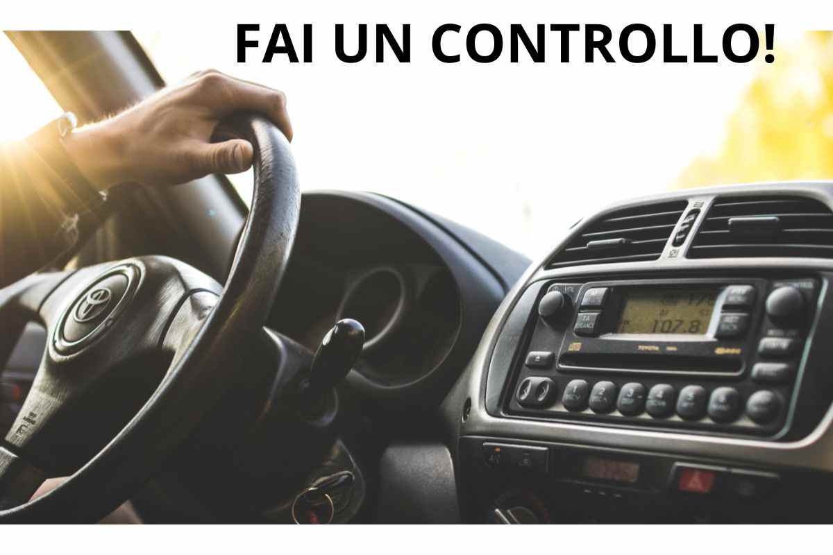 componente auto da controllare airbag
