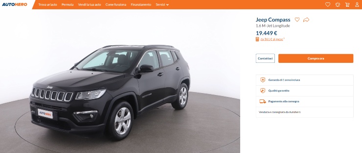 offerta compass autohero
