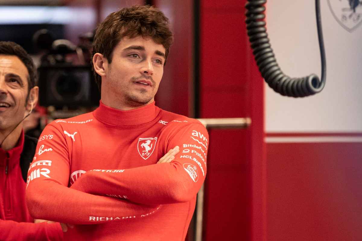 John Elkann Charles Leclerc Ferrari Las Vegas