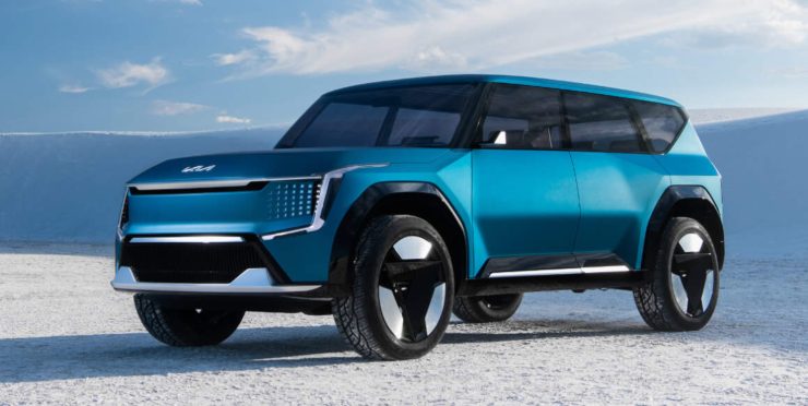 Kia EV9 SUV Corea del Sud elettrico