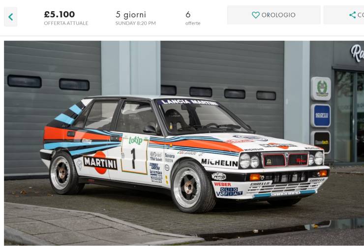 Lancia Delta Integrale Miki Biaision asta