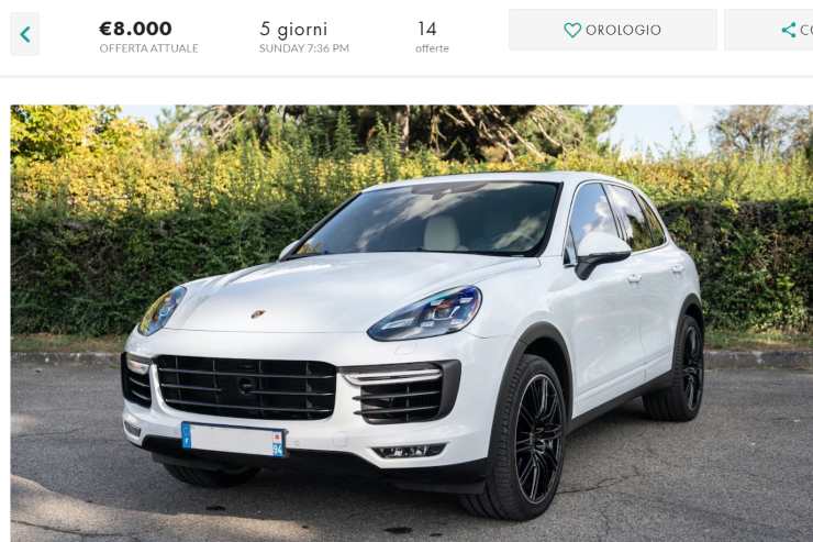 Porsche Cayenne Lewandowski asta