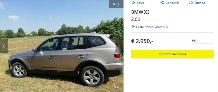 BMW X3 prezzo stracciato