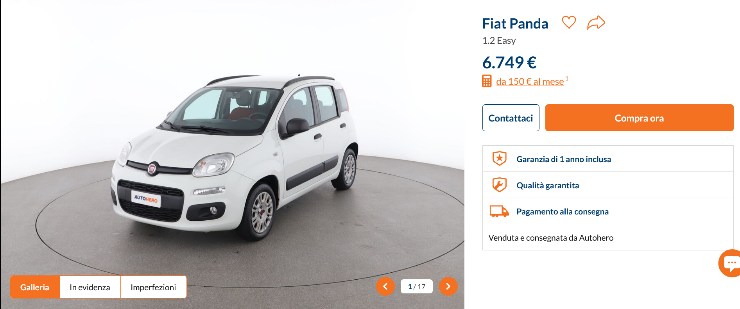 Fiat Panda offerta