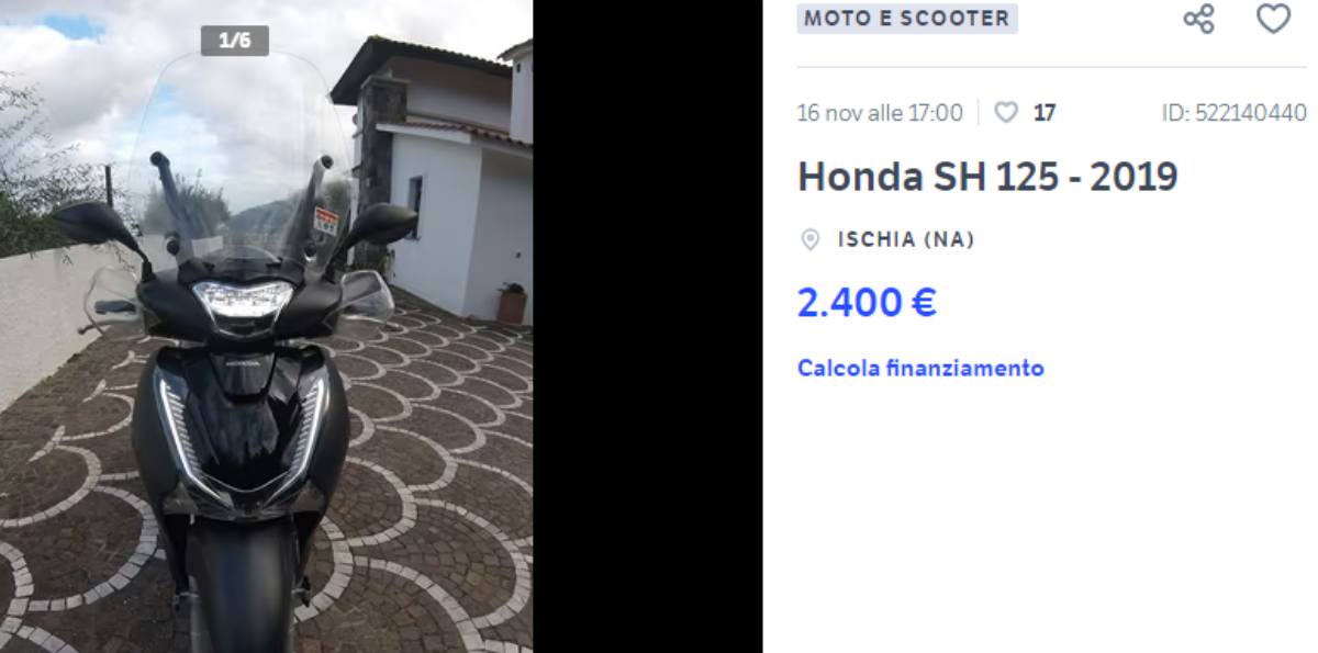 Honda SH125 in offerta