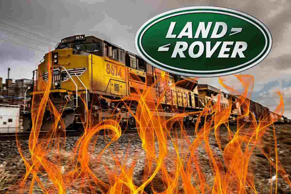 Land Rover fiamme treno Germania