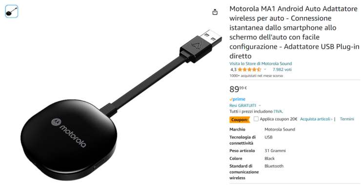 dongle motorola per auto