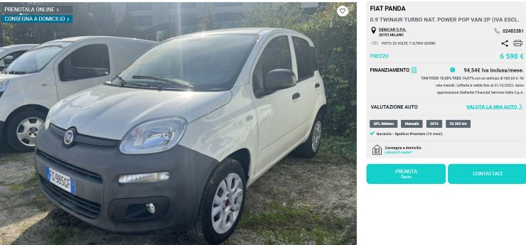 FIAT Panda novità costo 7 mila Euro