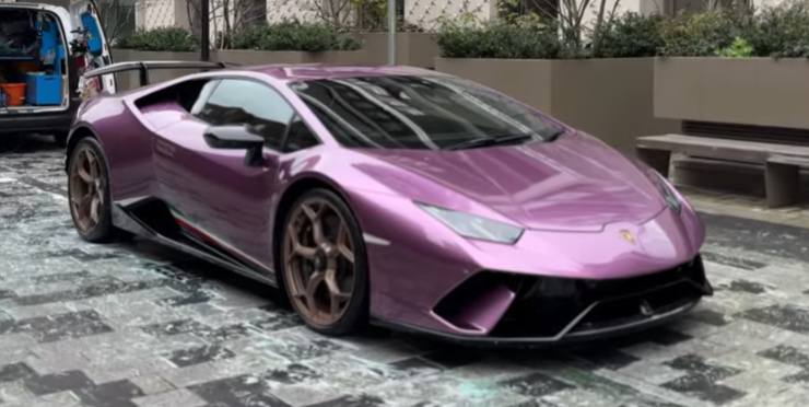 Lamborghini Huracan cambio colore auto