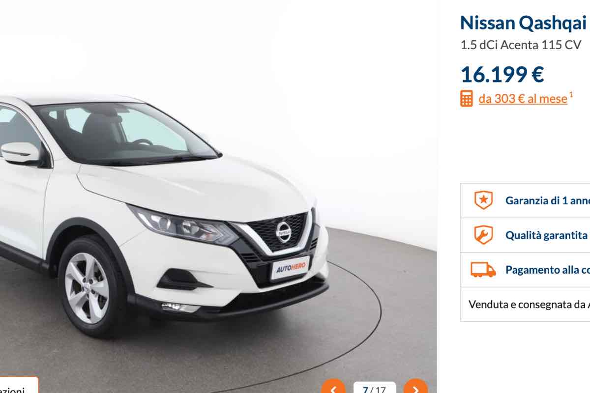 Annuncio Nissan Qashqai offerta