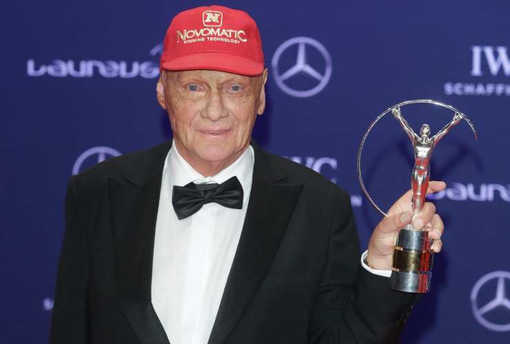Niki Lauda ad una premiazione