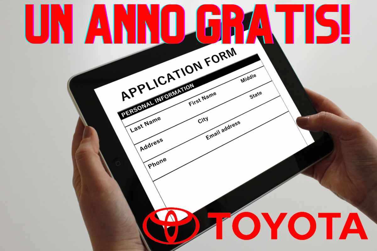 un anno toyota gratis