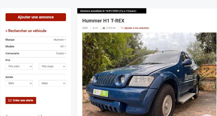 Hummer H1 T Rex novità italiana cambiamento