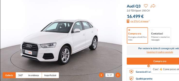 Audi Q3 prezzo da record