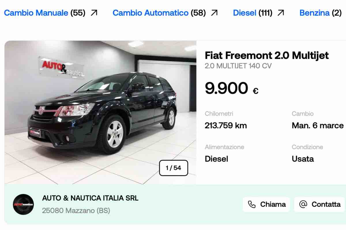 Fiat Freemont offerta di vendita