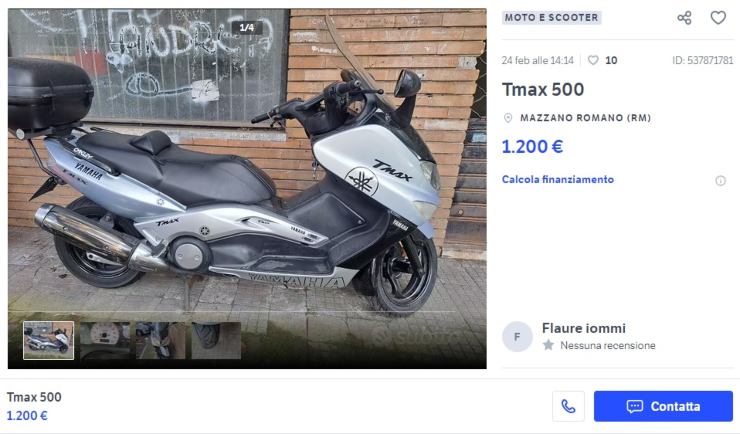 Yamaha T Max vendita