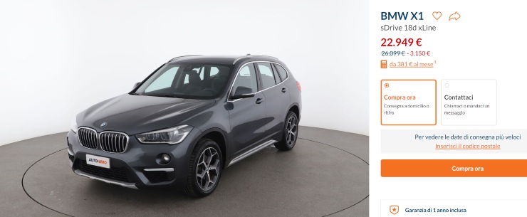 BMW X1 modello usato auto acquisto SUV occasione