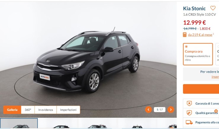 Kia Stonic in offerta