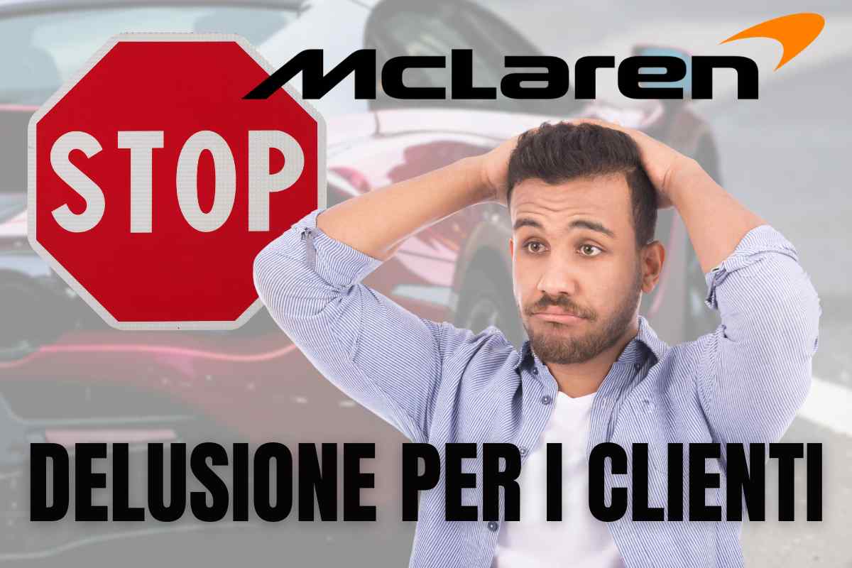 mclaren stop prenotazioni 750s