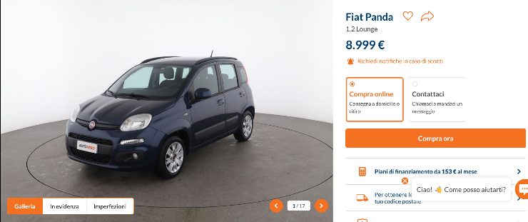 Fiat Panda in promozione
