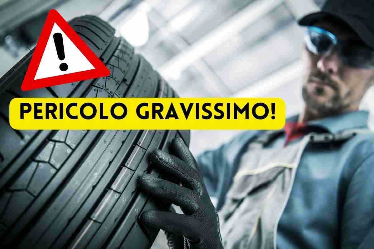 pericolo cambio pneumatici auto 