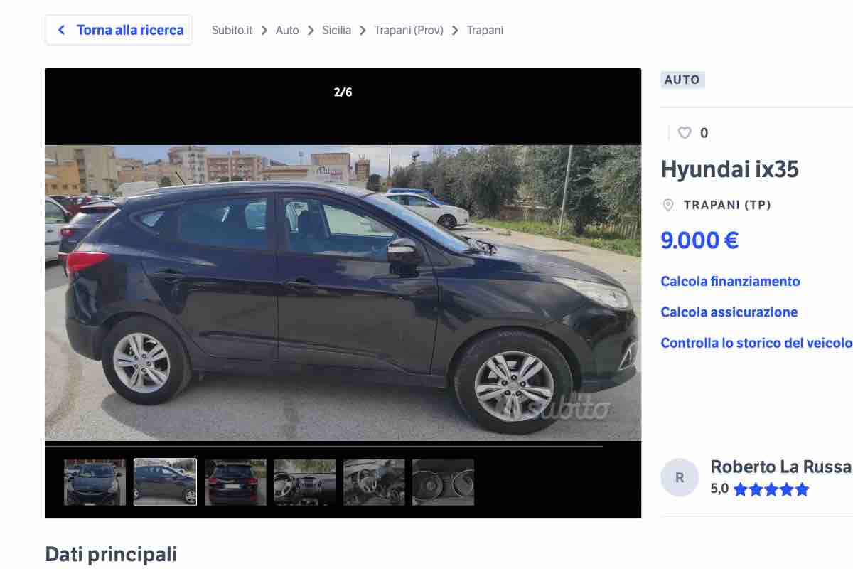 Hyundai SUV offerta l'IX35 usato prezzo regalo 10.000 euro