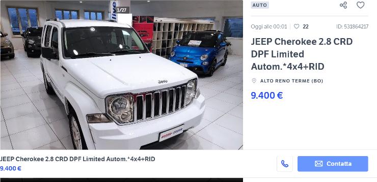 Jeep Cherokee che sconto