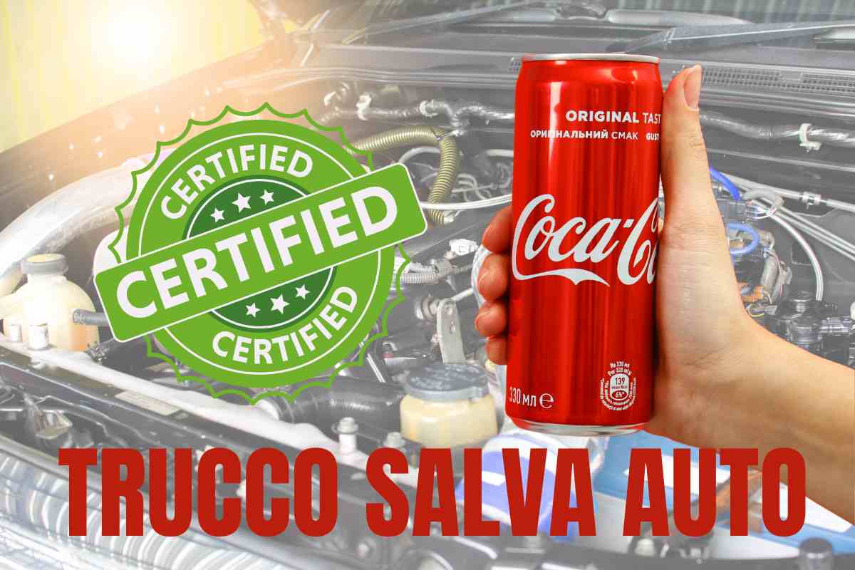 trucco salva auto coca cola pulizia