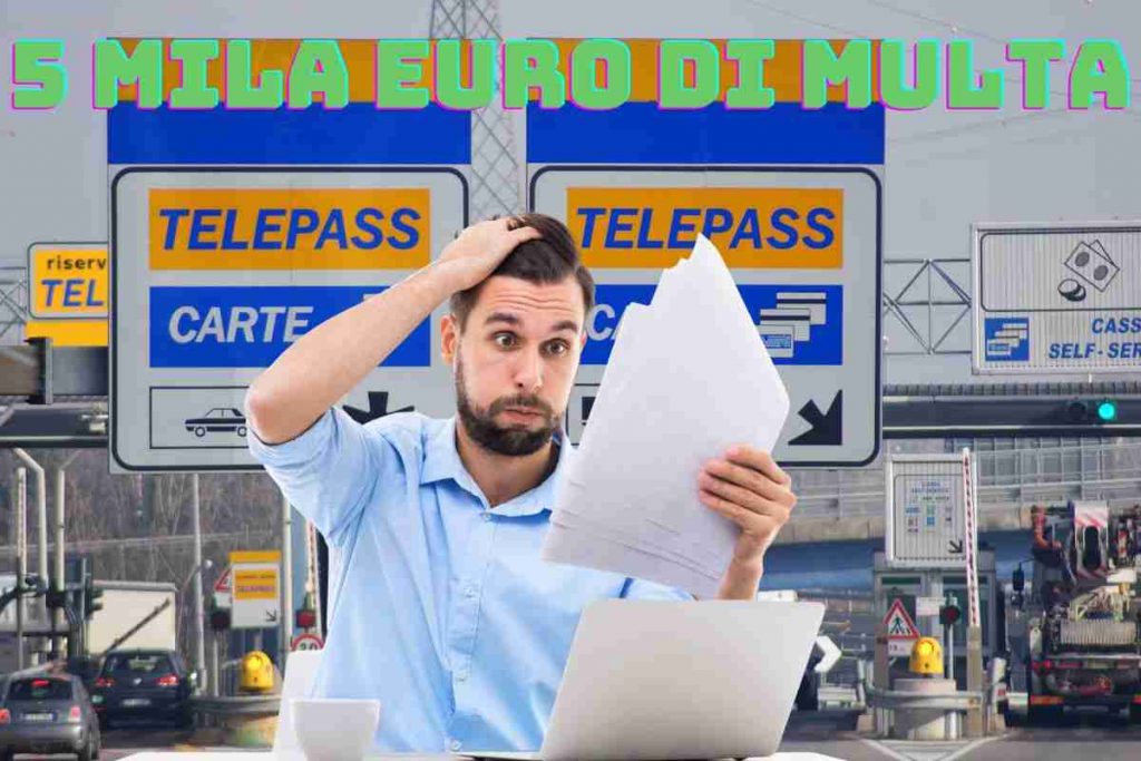 Allarme Telepass, per un errore banale rischi 5000 euro di multa italiani in ginocchio Derapate
