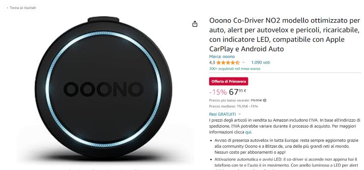 Rilevatore autovelox costo occasione risparmio soldi comprano tutti