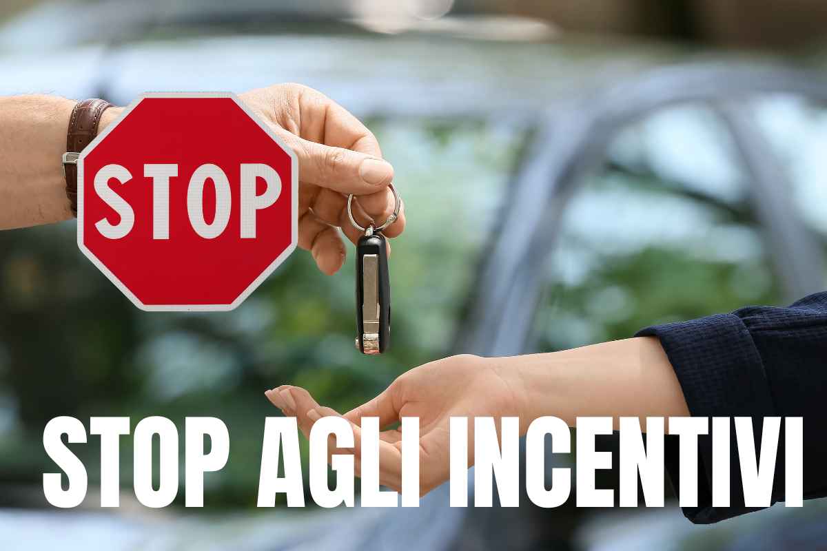 stop incentivi governo auto