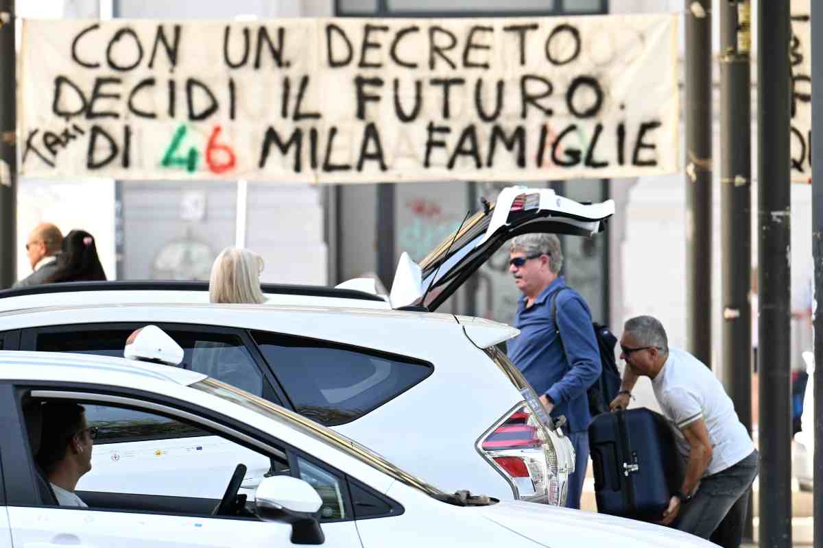 stop ai taxi sciopero