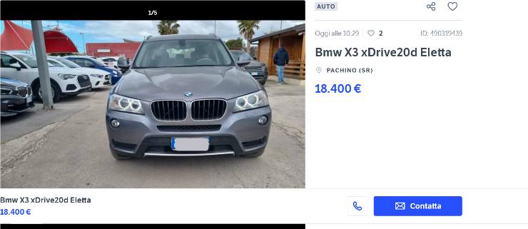 BMW X3 occasione da urlo
