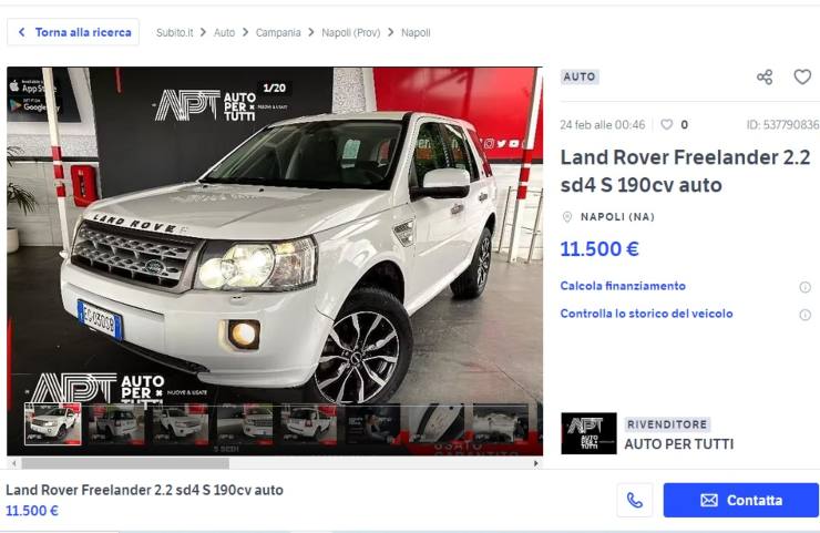 Land Rover in offerta