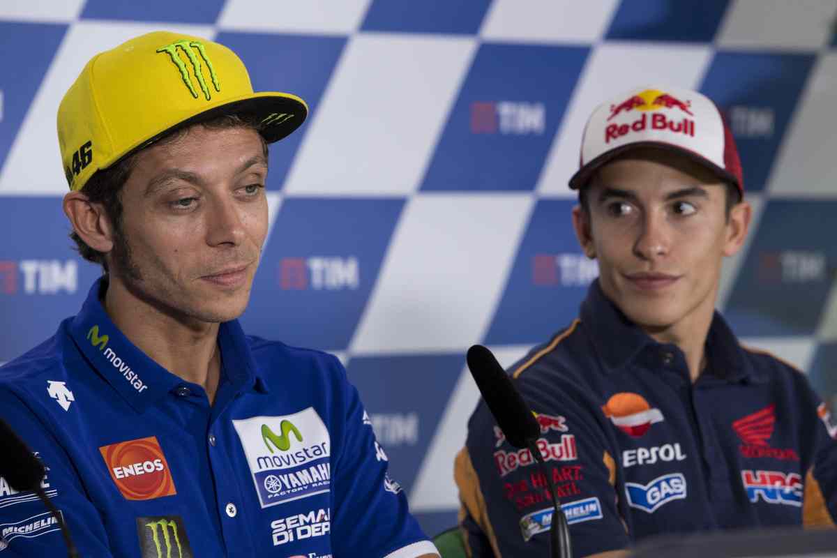 Marquez e Valentino Rossi 