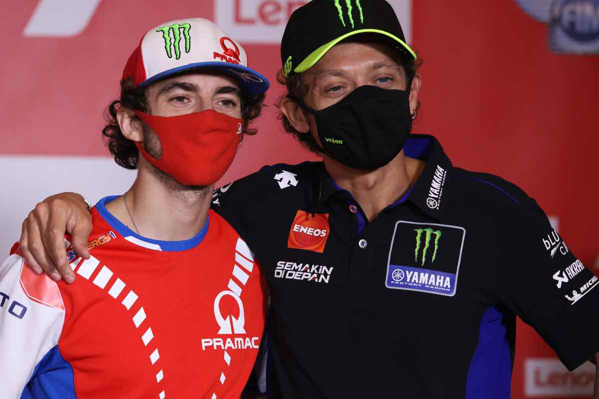Bagnaia e Valentino Rossi il retroscena a sorpresa