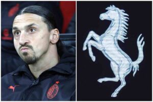 Zlatan Ibrahimovic Ferrari gesto folle