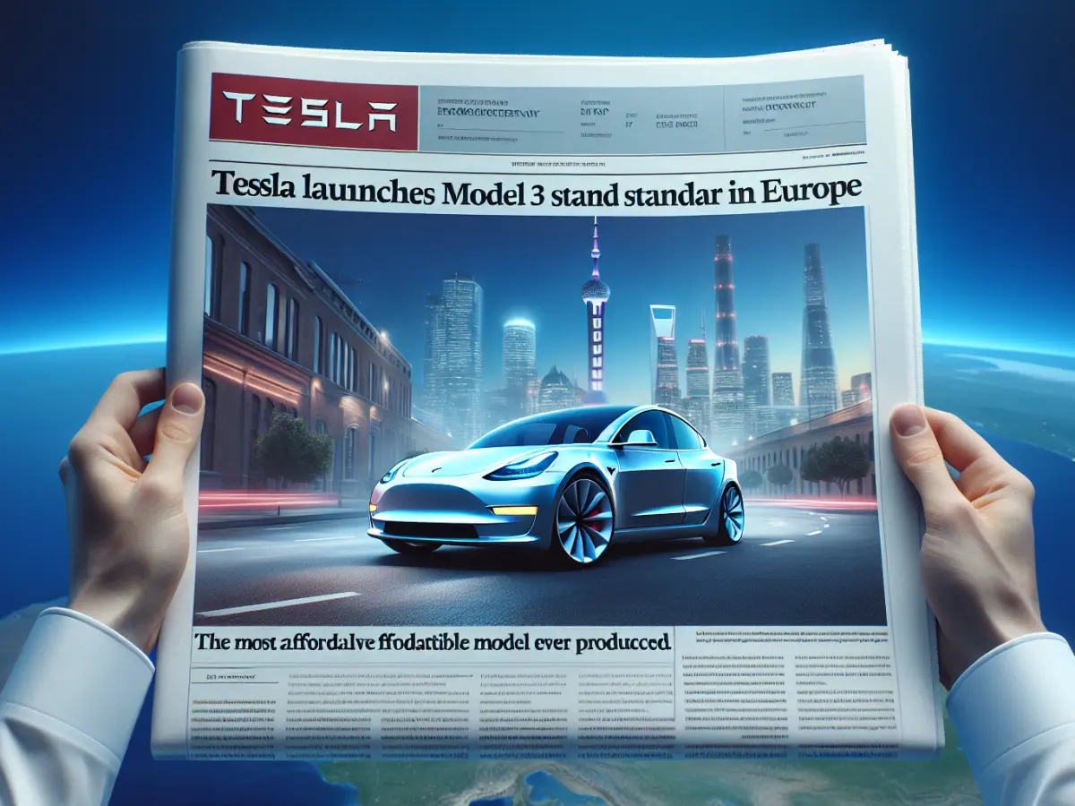 Tesla lancia in Europa la Model 3 Standard: il modello più economico mai realizzato