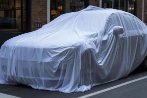 Auto coperta da un velo