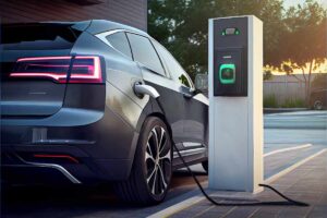 Un'Auto elettrica in carica